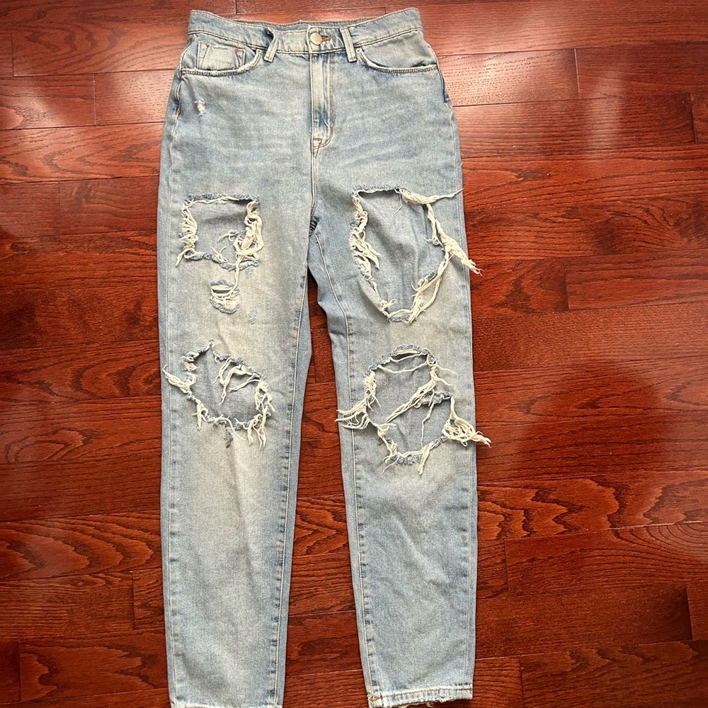 Urban Outfitters Light Wash Distressed Jeans